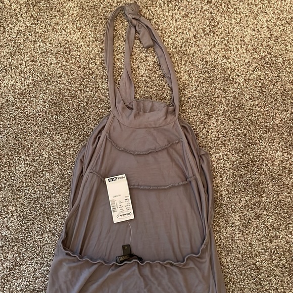 NWT Mandee gray halter top - medium - Picture 4 of 5